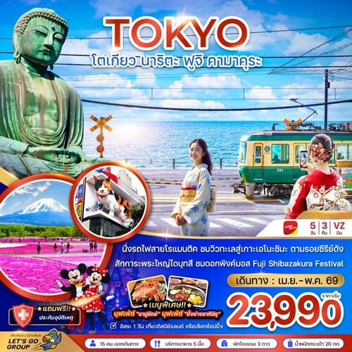 ทัวร์ญี่ปุ่น โตเกียว นาริตะ ฟูจิ คามาคุระ (VZ)