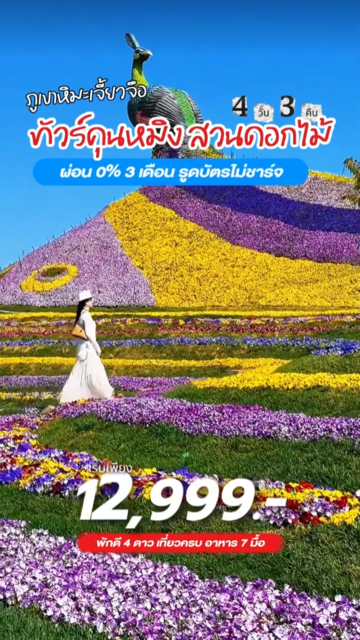 🌸 คุนหมิง 4 วัน 3 คืน ราคาโคตรดี เริ่มแค่ 12,999.- ✈️✨